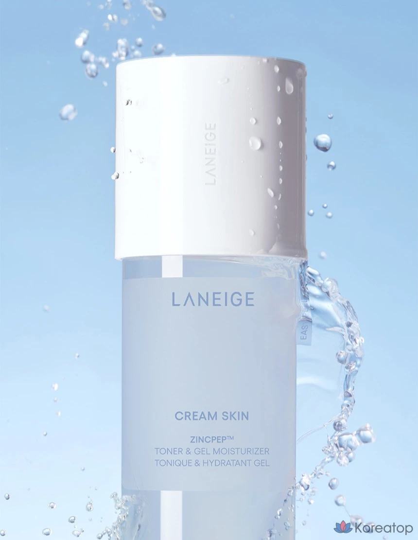 Тонер LANEIGE Cream Skin Zinc Peptide Toner &amp; Gel Moisturizer, 170 мл, 1 шт.