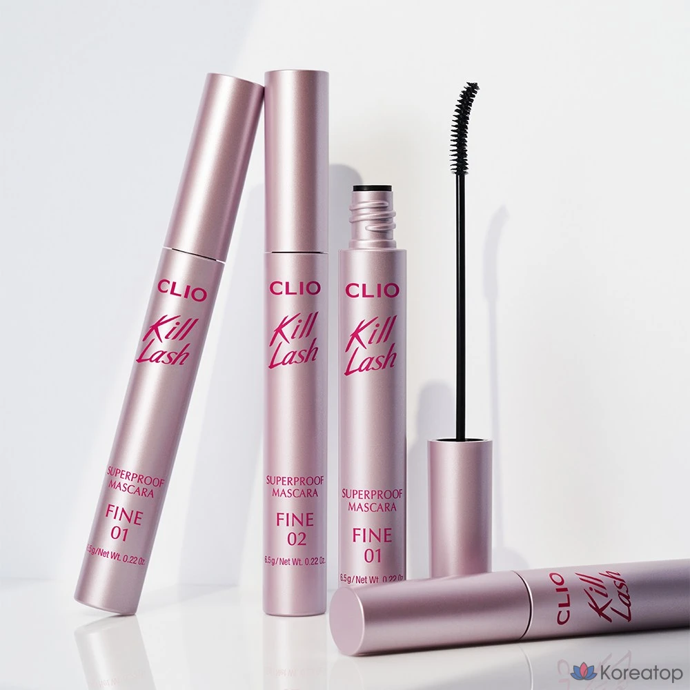 Тушь для ресниц Clio Kill Lash Superproof Mascara Fine, оттенок 001 Vanilla Black, 1 шт., фото 2