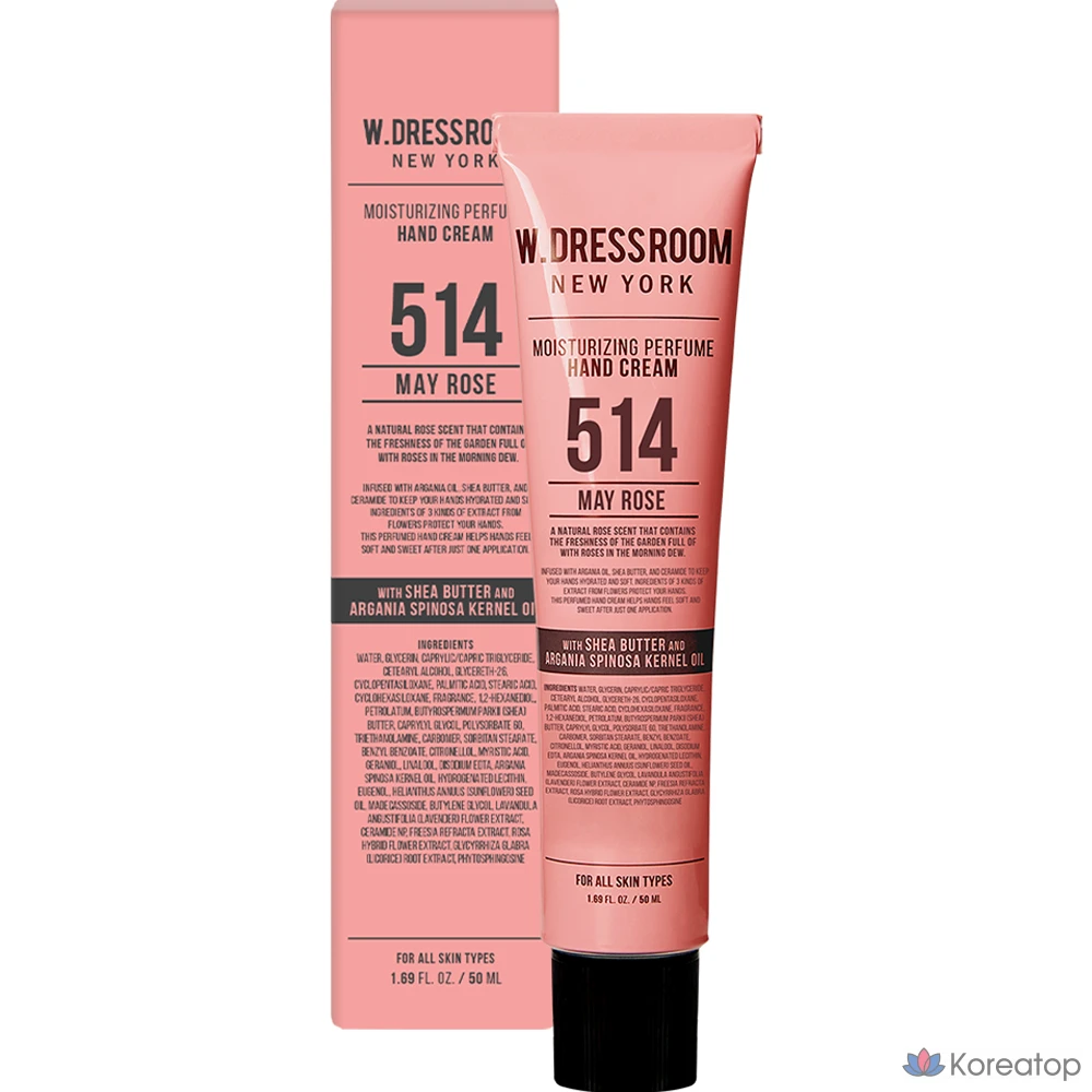 Крем для рук W.Dressroom Perfume Hand Cream 514 May Rose, 50 мл, 1 шт.