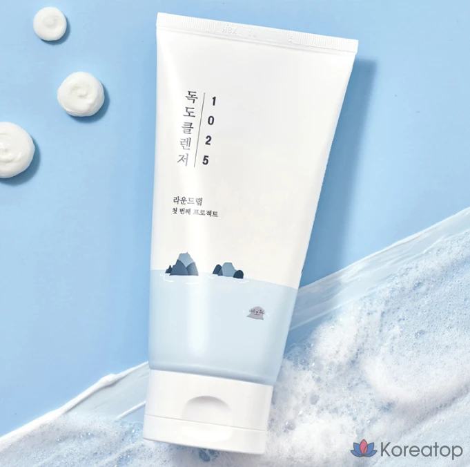 Очищающая пенка Round Lab 1025 Dokdo Cleanser, 150 мл, 1 шт.
