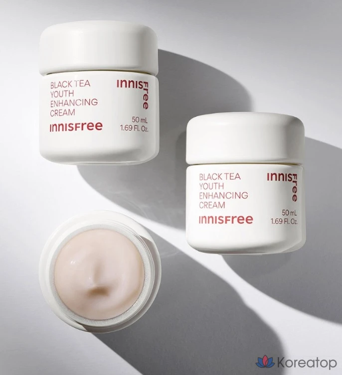Крем для лица Innisfree Black Tea Youth Enhancing Cream, 50 мл, 1 шт., фото 5