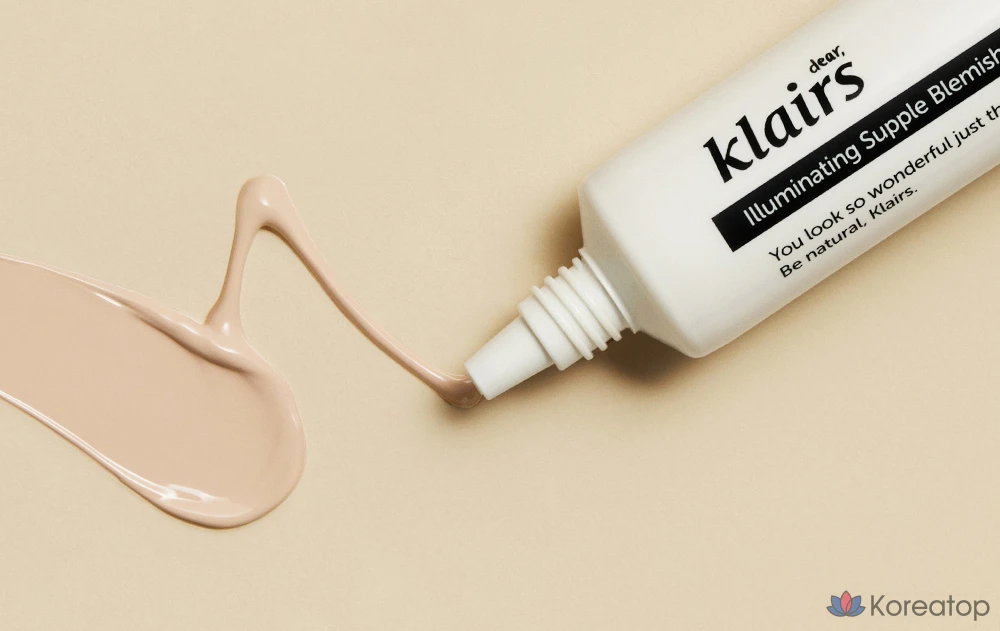 Крем для лица Dear, Klairs Illuminating Supple Blemish Cream SPF40 PA++, оттенок Natural Beige, 40 мл, 1 шт.
