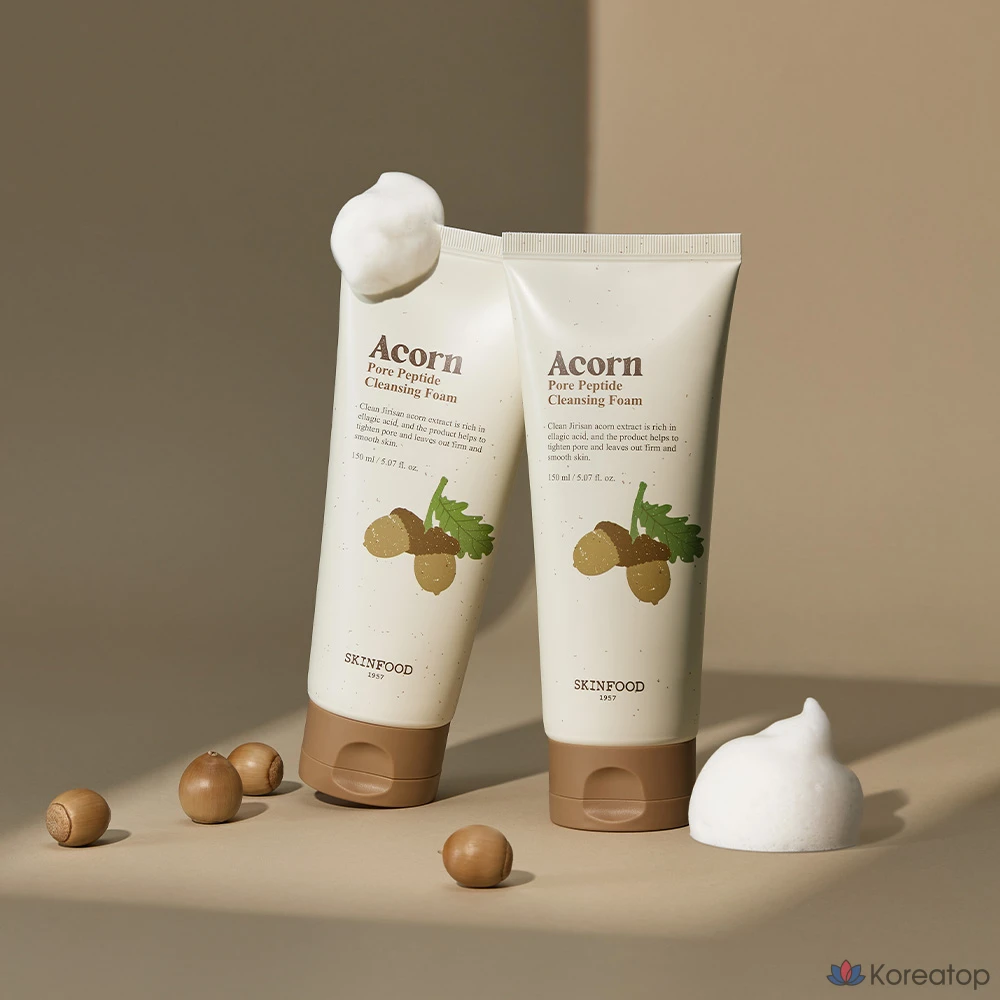 Очищающая пенка Skinfood Acorn Pore Peptide Cleansing Foam, 150 мл, 1 шт.
