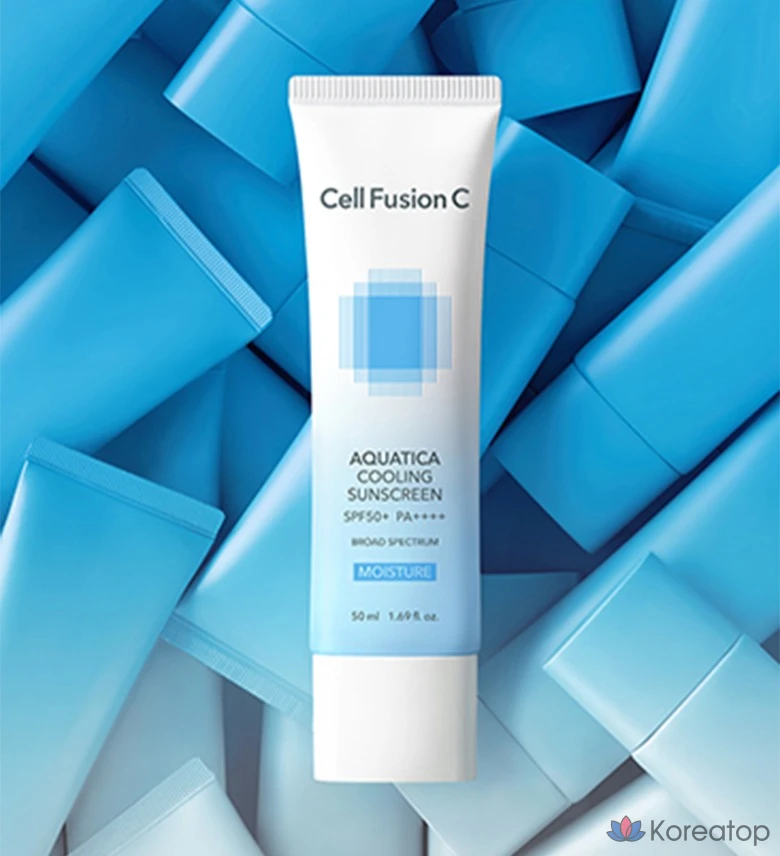 Солнцезащитный крем CELL FUSION C Aquatica Cooling Sunscreen Set, 50 мл + 35 мл, 1 шт.