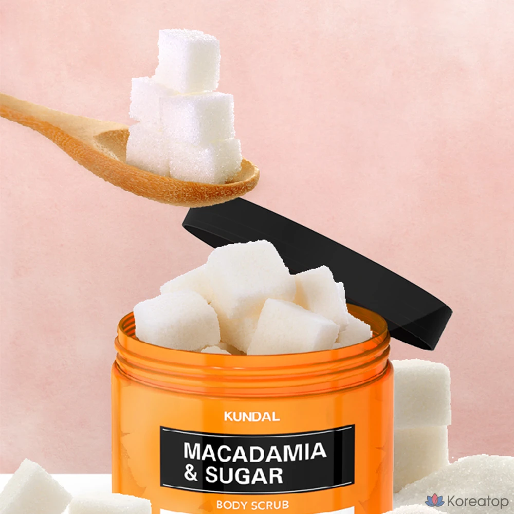 Скраб для тела Kundal Macadamia & Sugar Body Scrub Baby Powder, 550 г, 1 шт.