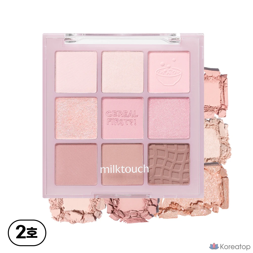 Палитра теней Milk Touch Tone On Shadow Palette, оттенок 02 One More Pink Spoon, 1 шт.