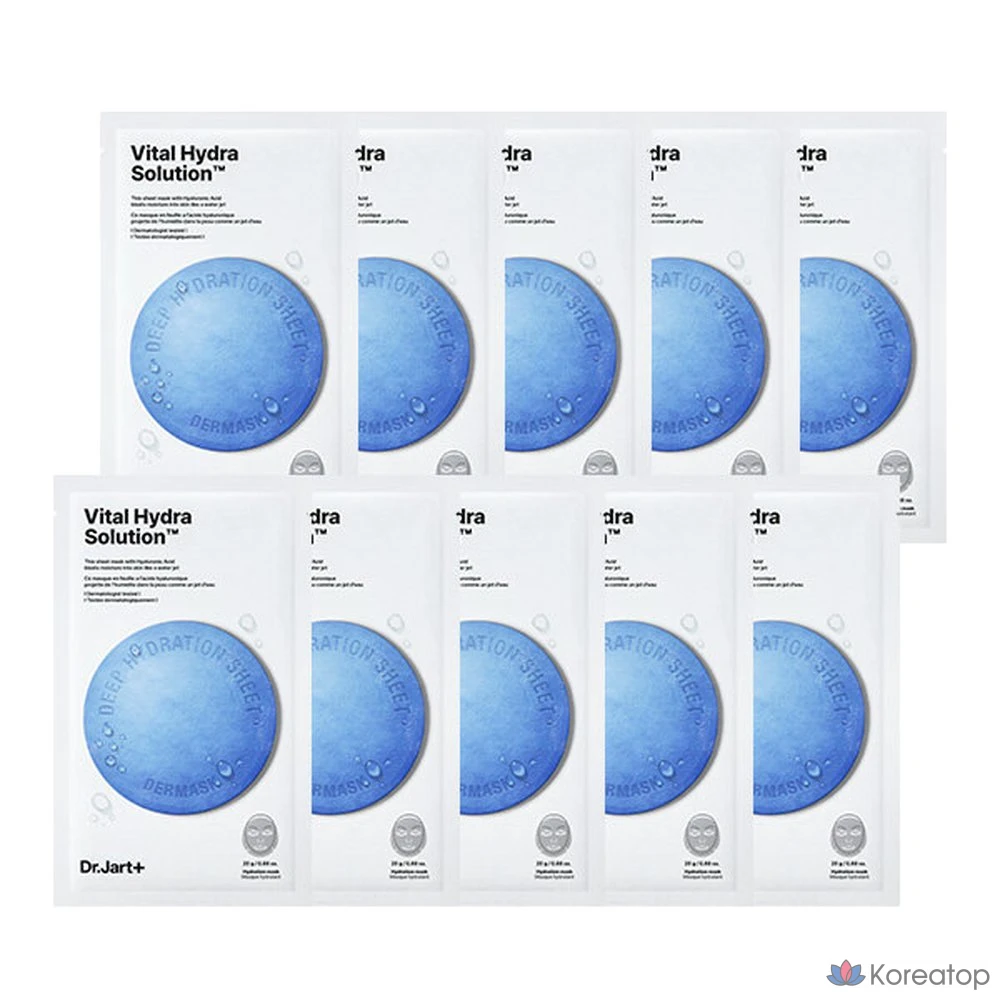 Тканевая маска для лица Dr. Jart+ Dermask Vital Hydra Solution, 10 шт.