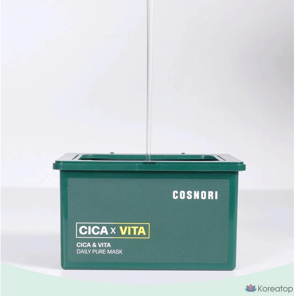 Тканевая маска для лица Cosnori Cica & Vita Daily Pure Mask, 60 шт., фото 4