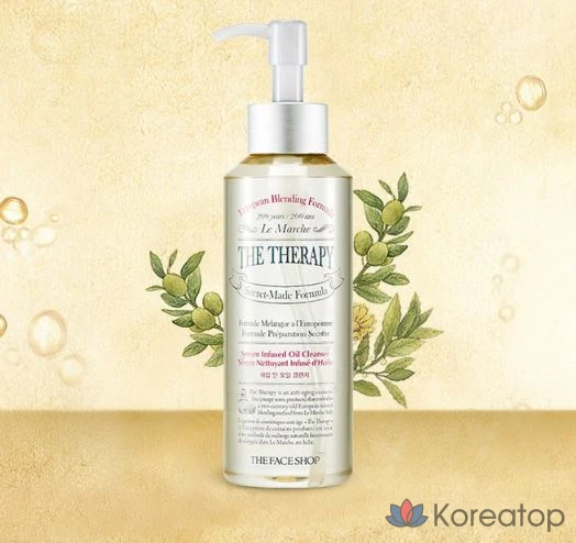Гидрофильное масло The Face Shop The Therapy Serum In Oil Cleanser, 225 мл, 1 шт.
