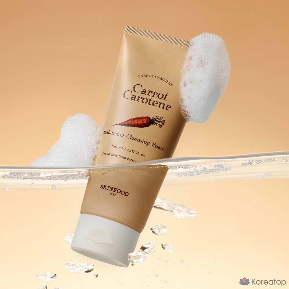 Очищающая пенка Skinfood Carrot Carotene Balancing Cleansing Foam, 150 мл, 1 шт.