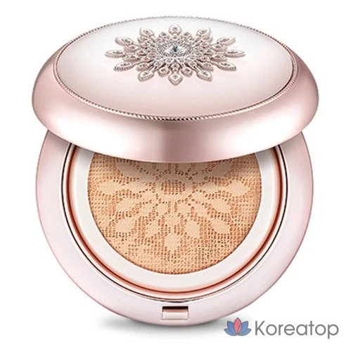 Набор для ухода 3CE Terbina Advanced Essence Cushion 15g + Refill 15g + Loose Powder 7g, оттенок 23 Natural Beige, 1 шт.