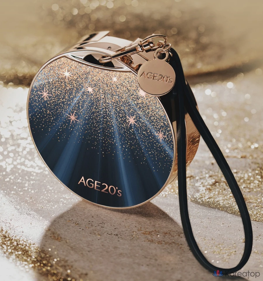 Пилинг AGE 20S Black Gold Edition Pact Case + Refill, оттенок 23 Medium Beige, 14 г, 2 шт.