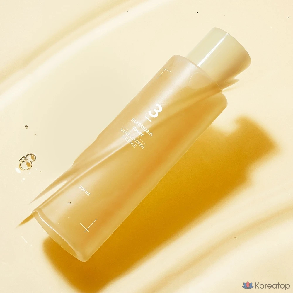 Тонер Numbuzin No.3 Glowing Essence Toner, 200 мл + 200 мл, 3 шт., фото 2