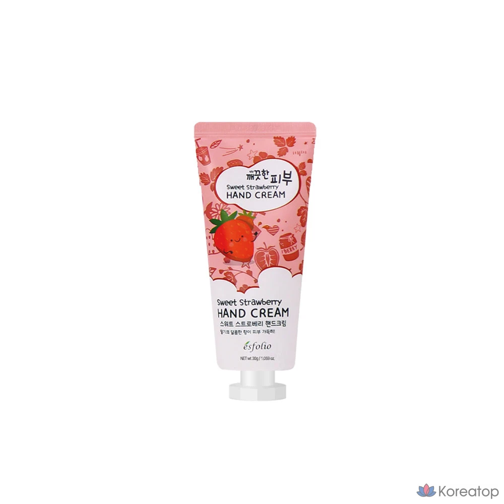 Набор для ухода Esfolio Clean Skin Hand Cream 5-piece Set (Strawberry Milk Yuzu Peach Snail), 150 г, 1 шт.
