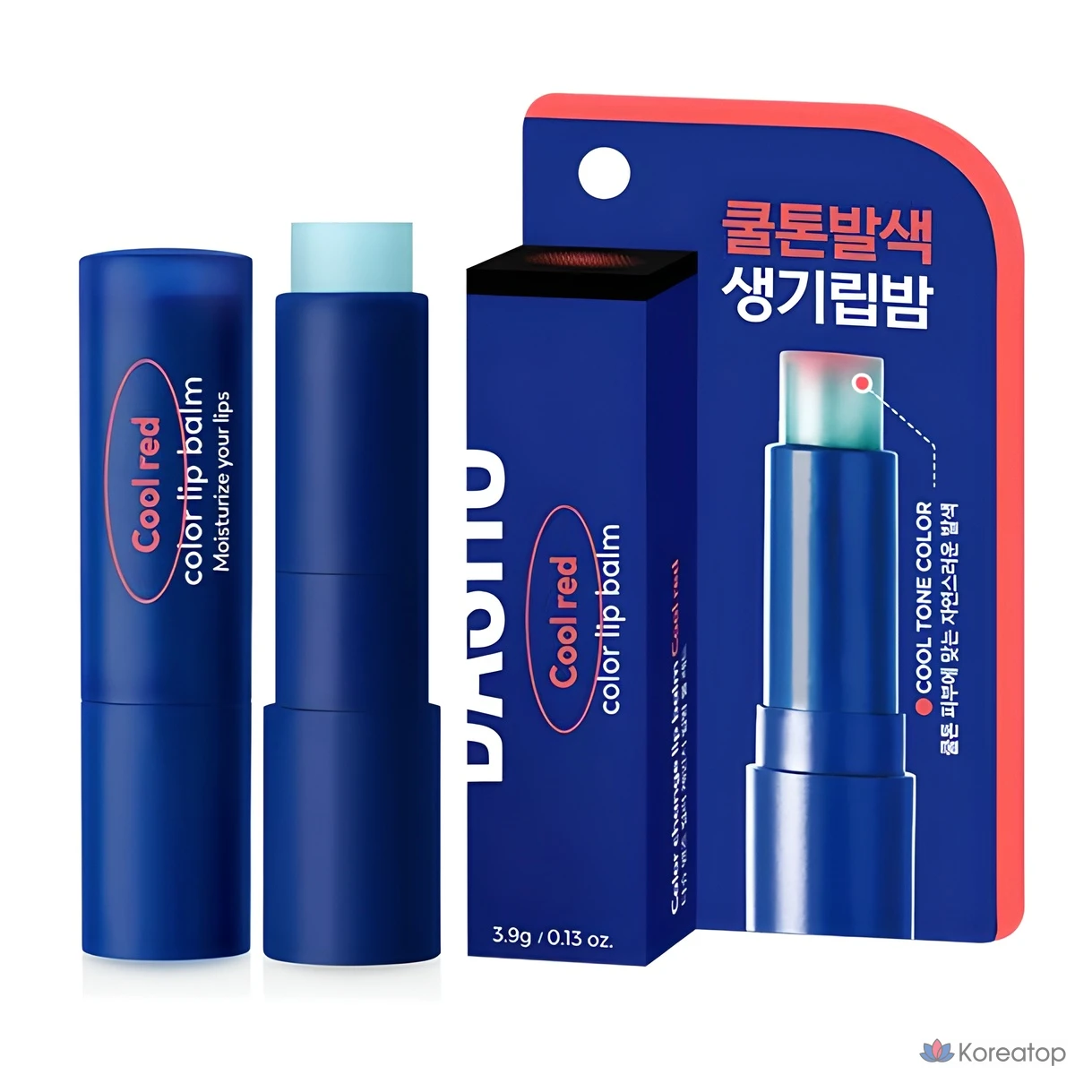 Бальзам для губ DASHU Men's Color Change Lip Balm, оттенок Cool Red, 4 г, 1 шт.