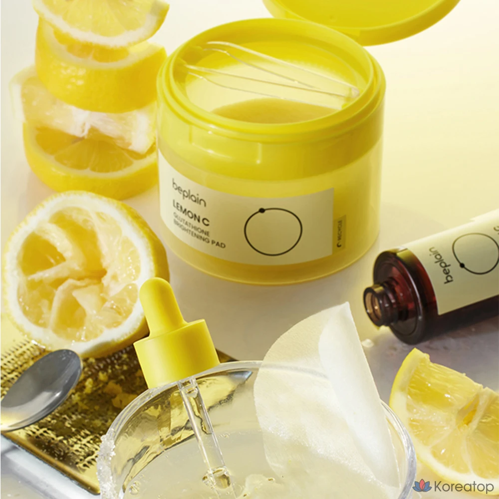 Пэды для лица Beplain Lemon Seed Glutathione Whitening, 70 шт.