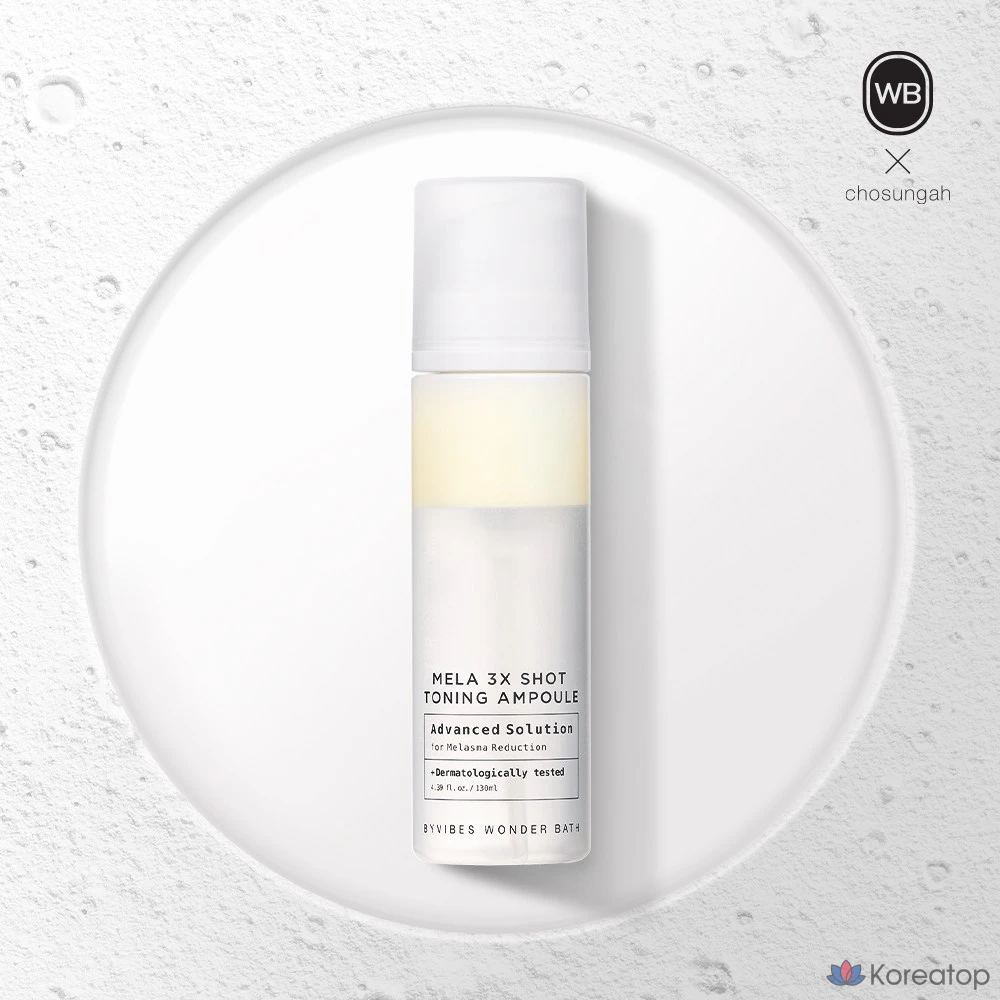 Ампульная сыворотка Wonder Bath Mela 3X Shot Toning Ampoule, 130 мл, 1 шт.