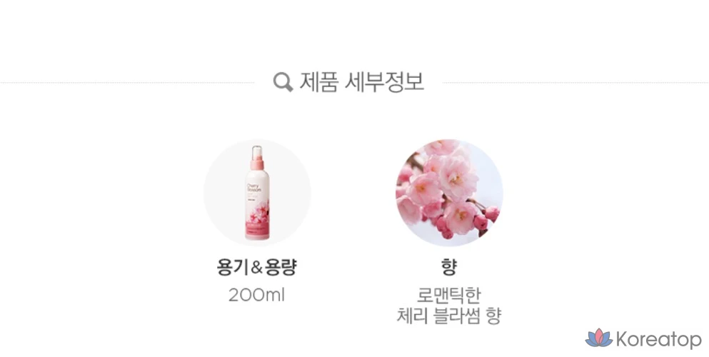 Термальная вода для волос The Face Shop Cherry Blossom Clear Hair Mist, 200 мл, 1 шт.