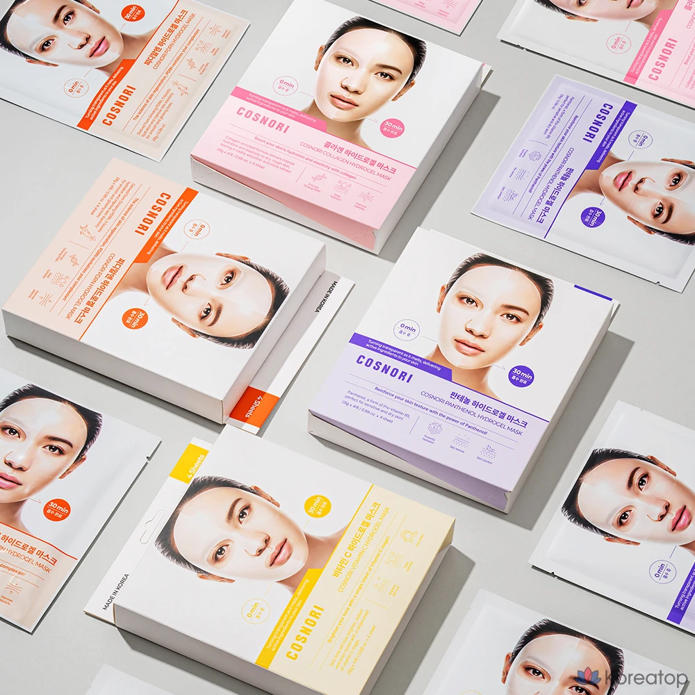 Тканевая маска для лица Cosnori Panthenol Hydrogel Mask, 4 шт.