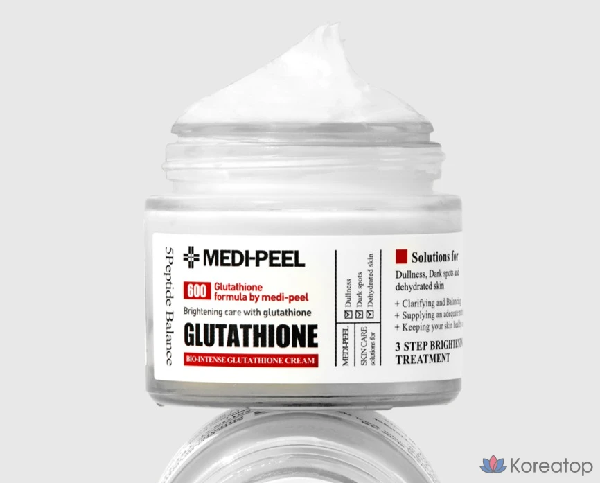 Набор для ухода Medi-Peel Bio Intense Glutathione White Cream + Mela Plus Tox Ampoule Set (крем 50 г + ампульная сыворотка 35 мл), 2 шт., фото 3