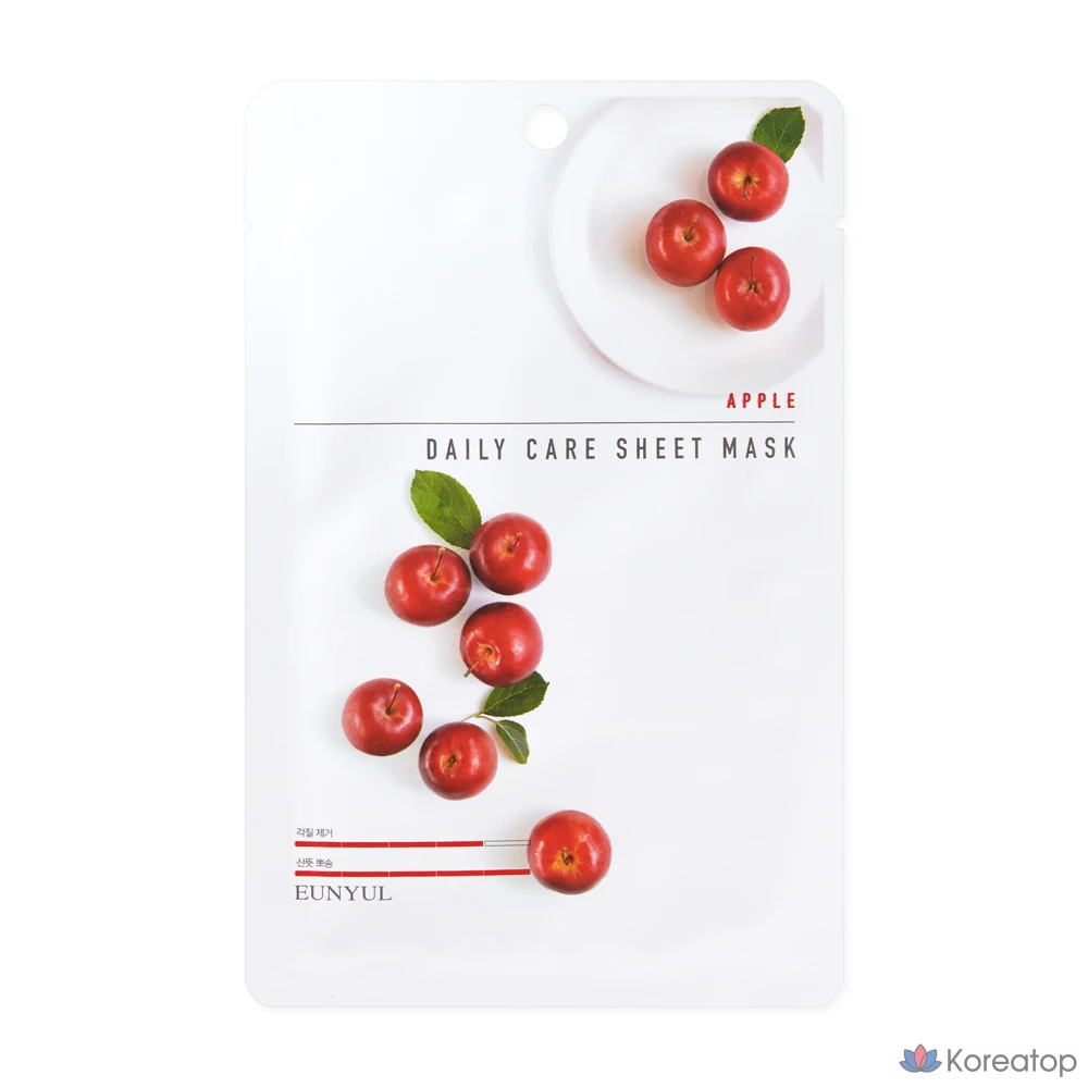 Тканевая маска для лица Eunyul Apple Daily Care Sheet Mask, 180 шт., фото 2
