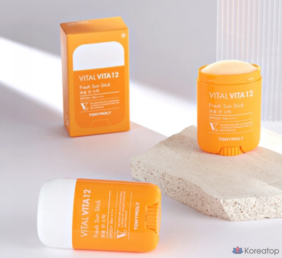 Солнцезащитный стик Tony Moly Vital Vita12 Botsong Sun Stick SPF50+ PA++++, 22 г, 1 шт.