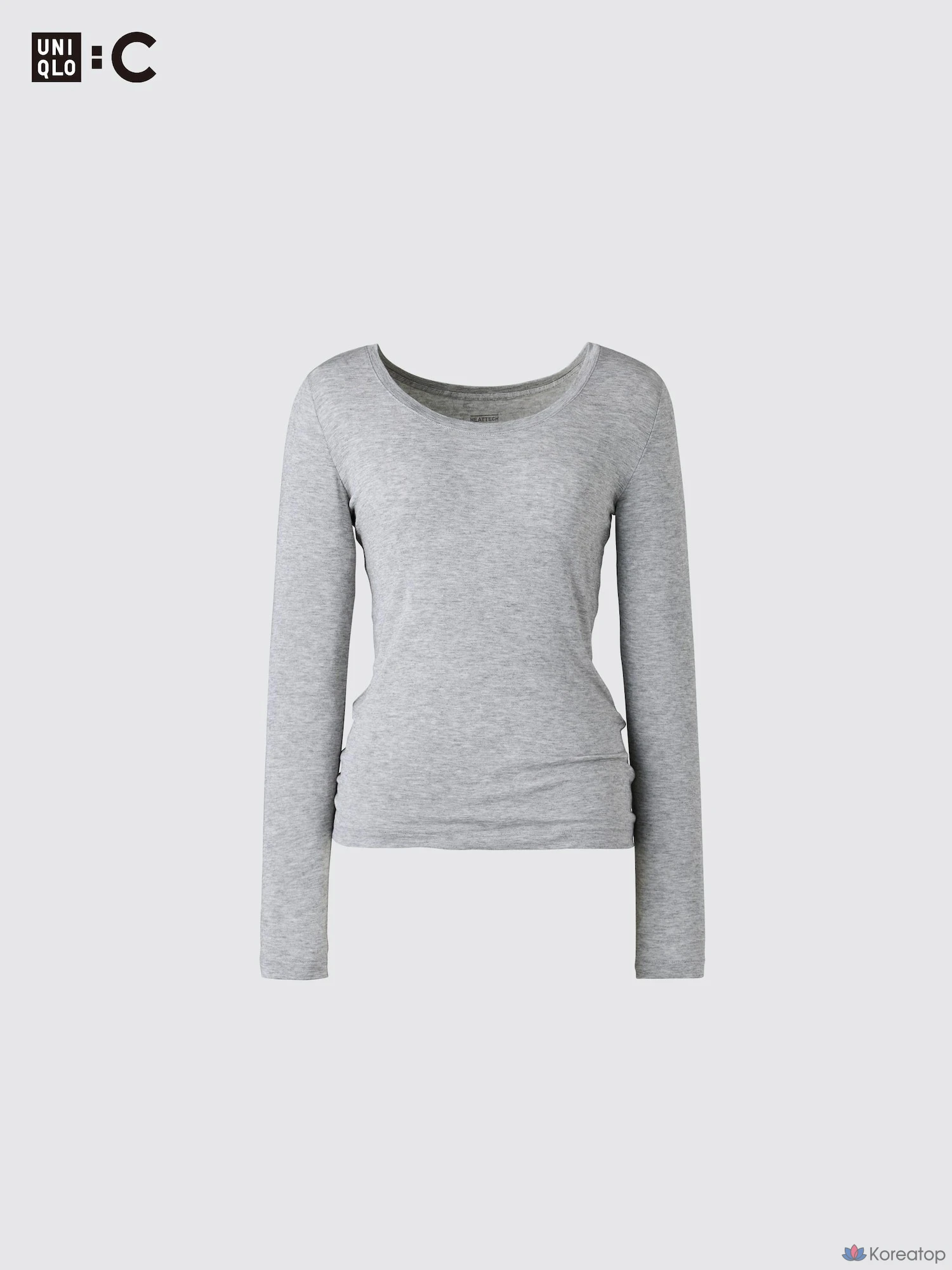 Футболка с длинным рукавом Uniqlo Heattech Cashmere Blend U-Neck Extra Warm