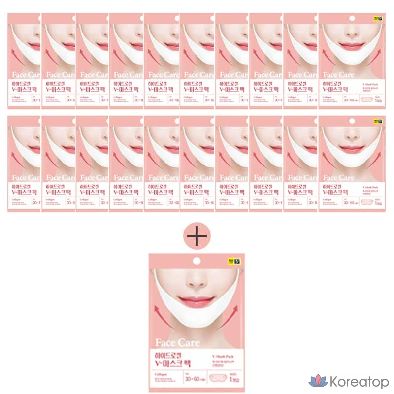 Тканевая маска для лица LOLO SKINNY Hydrogel Lifting Collagen V-Line Mask, 21 шт.