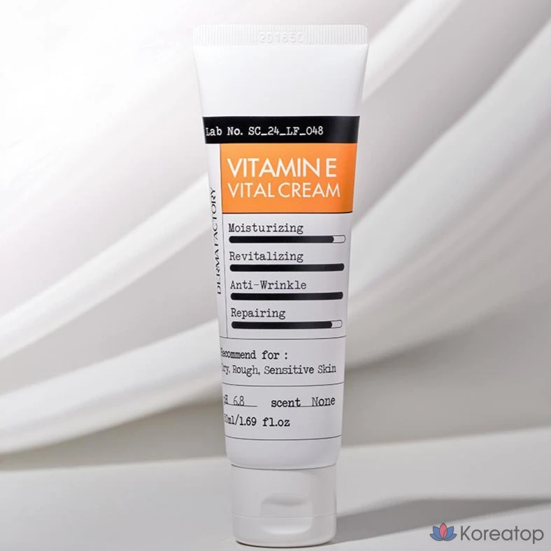 Крем для лица Derma Factory Vitamin E Vital Cream, 50 мл, 1 шт.