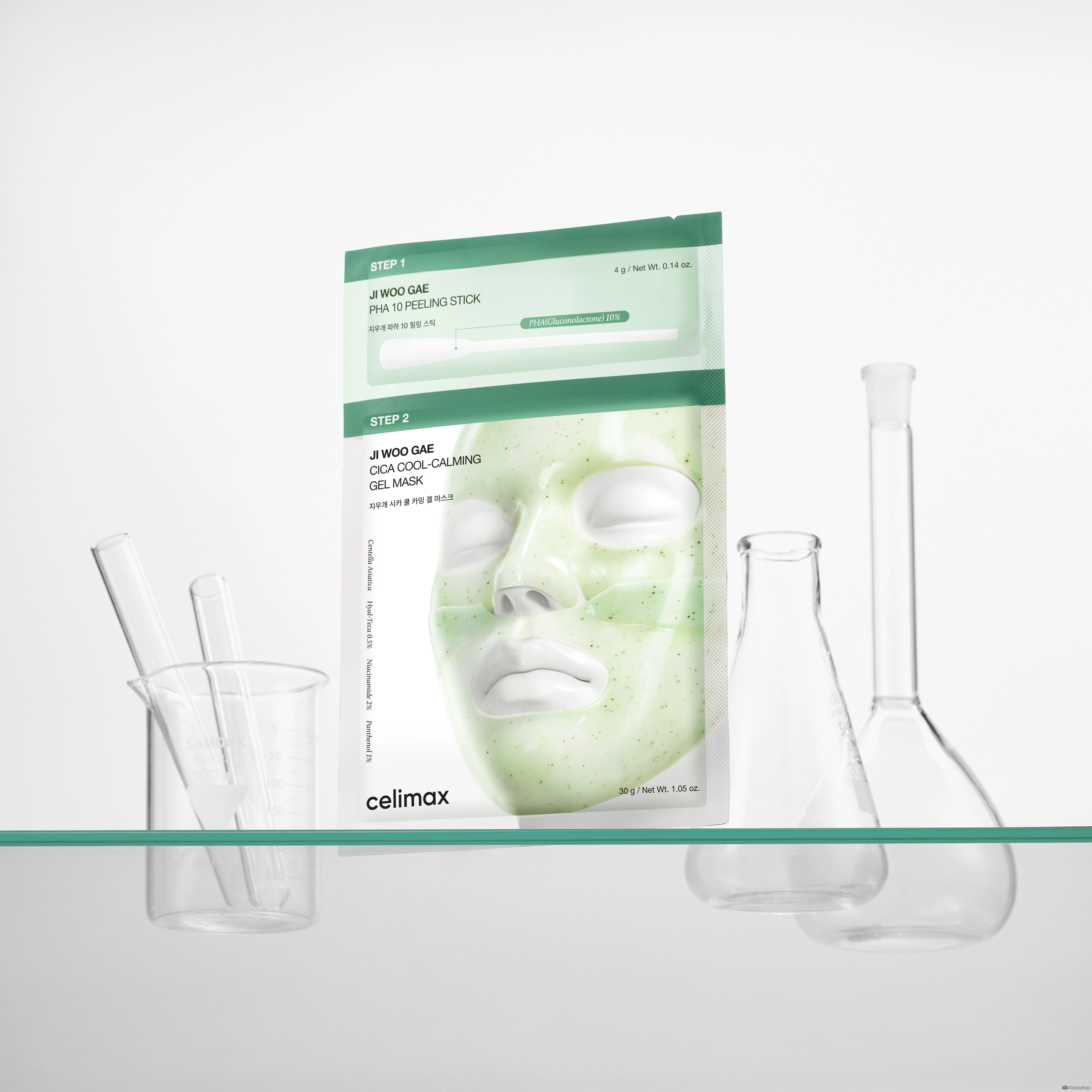Пилинг-маска Celimax Eraser Cica PHA Peel Two-Step Gel Mask, 4 шт., фото 4