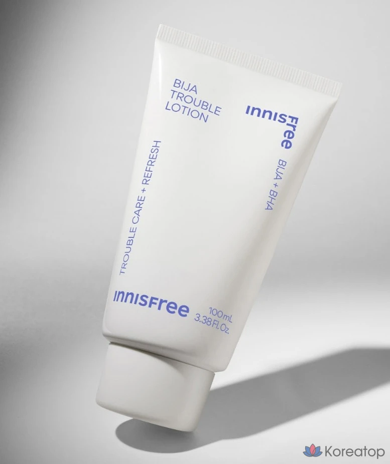 Набор для ухода Innisfree Bija Trouble 4-piece Set (Toner 170 мл + 25 мл + Lotion 100 мл + 25 мл), 1 шт.