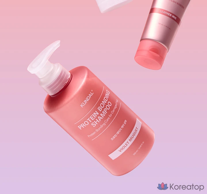 Набор для ухода Kundal Protein Damage Care Shampoo Violet Muguet 500ml + Treatment 250ml Set, 1 шт.