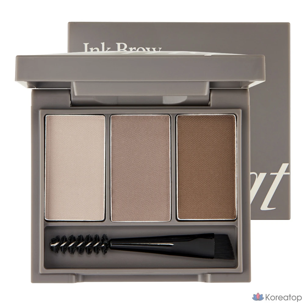 Пилинг FMGT The Face Shop Ink Brow Palette Kit, оттенок 02 Ash Gray, 3.5 г, 1 шт.