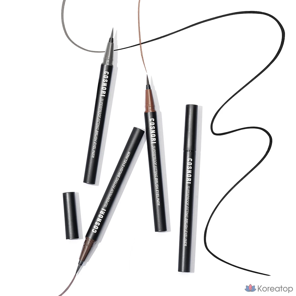 Айлайнер-кисть Cosnori Superproof Fitting Brush Eyeliner, оттенок 04 Ash Gray, 0.6 г, 1 шт., фото 5