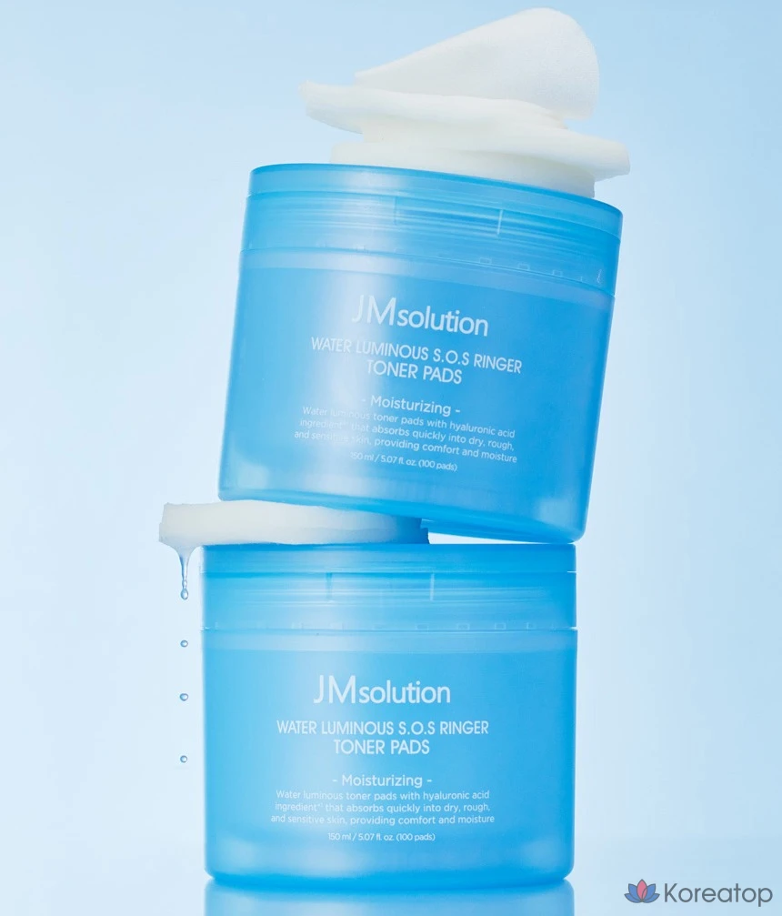 Тонер-пэды JM Solution Water SOS Ringer Moisturizing Toner Pads, 150 мл, 100 шт.