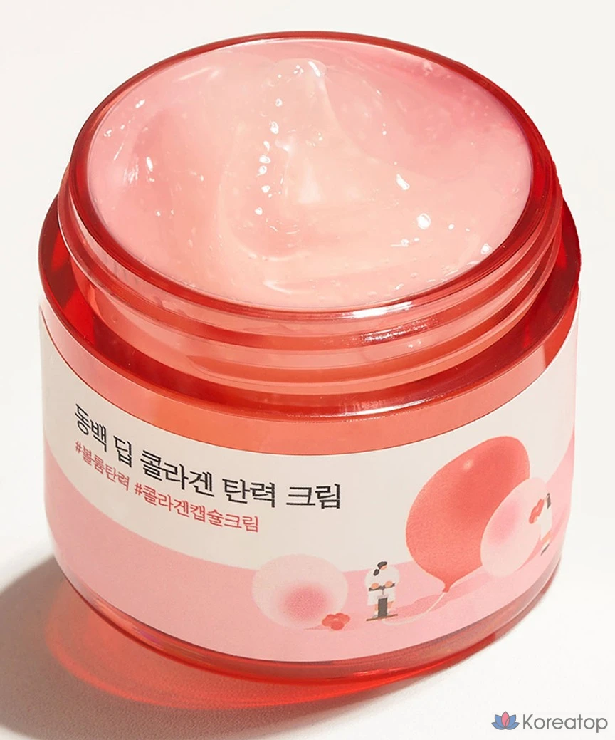 Крем для лица Round Lab Camellia Deep Collagen Elasticity Cream, 50 мл, 1 шт.