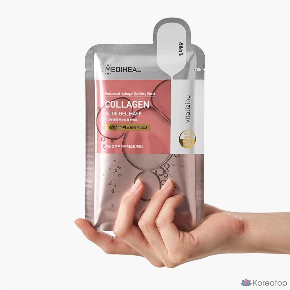 Тканевая маска для лица MEDIHEAL Collagen Nude Gel Mask, 10 шт.