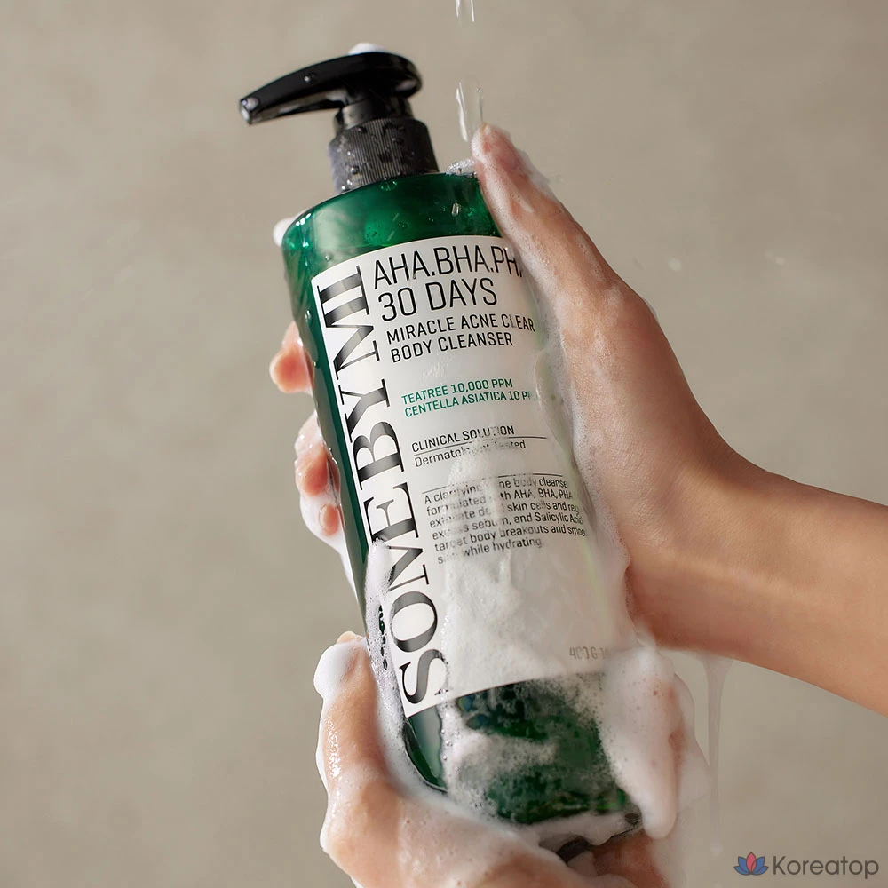 Очищающее средство для тела Some By Mi AHA BHA PHA 30 Days Miracle Acne Clear Body Cleanser, 400 г, 1 шт.