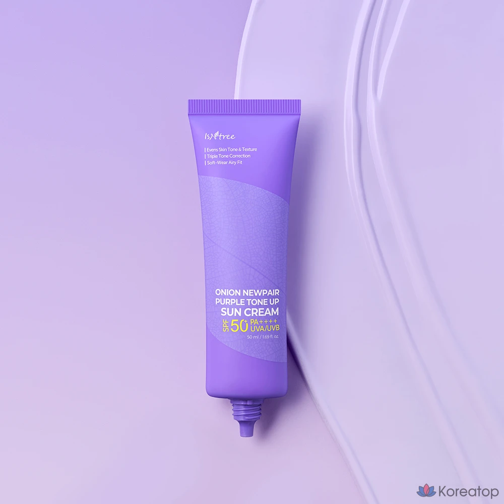 Солнцезащитный крем IsNtree Onion Newpair Purple Tone-Up SPF50+ PA++++, 50 мл, 1 шт.
