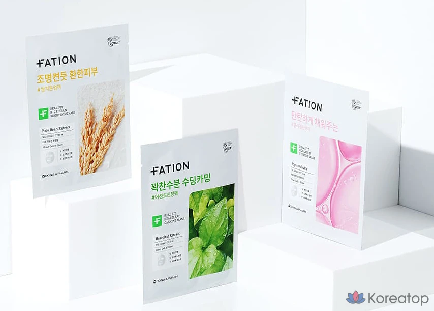 Тканевая маска для лица FATION Real Fit Collagen Firming Mask, 23 мл, 5 шт.