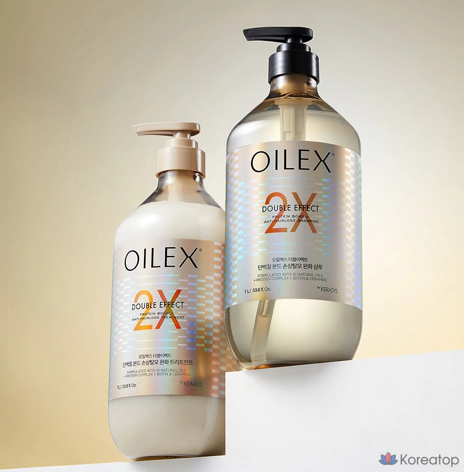 Триатмент для волос KeraSys Oilex Double Effect Damage Care Hair Loss Symptom Relief Protein Bond Treatment, 1 л, 1 шт.