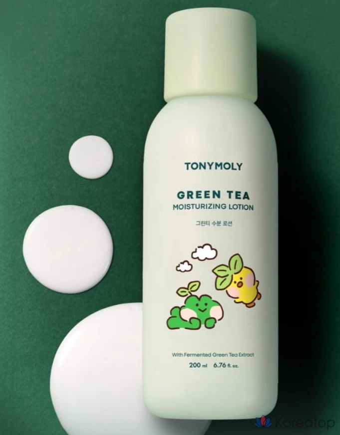 Лосьон для лица Tony Moly Line Friends Minini Green Tea Moisture Lotion, 200 мл, 1 шт.