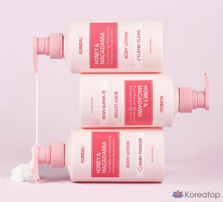 Лосьон для тела Kundal Honey & Macadamia Pure Body Lotion White Musk, 500 мл, 1 шт.