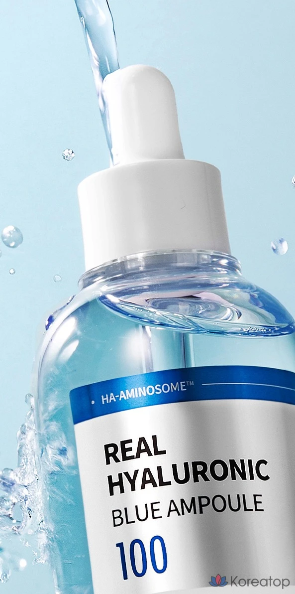 Ампульная сыворотка WELLAGE Real Hyaluronic Blue Ampoule, 100 мл, 1 шт., фото 4