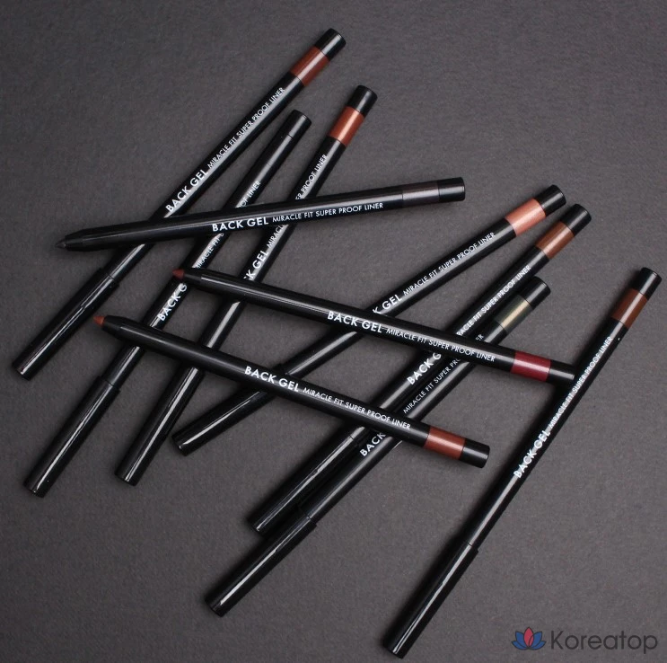Подводка для глаз Tony Moly Back Gel Miracle Fit Superproof Pencil Liner, оттенок 01 True Black, 0.5 г, 1 шт.