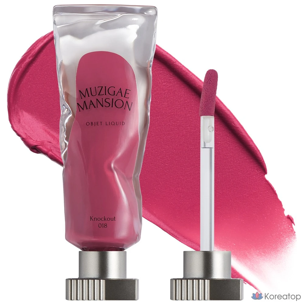 Тинт для губ Muzigae Mansion Objet Liquid Tint, оттенок 018 Knockout, 6 мл, 1 шт.