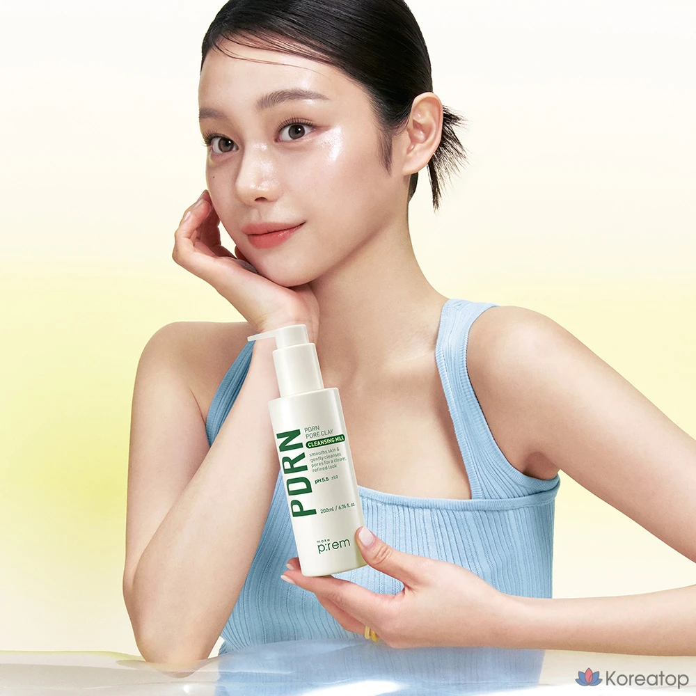 Очищающее молочко MAKE P:REM PDRN Pore Clay Cleansing Milk, 500 мл, 1 шт., фото 7
