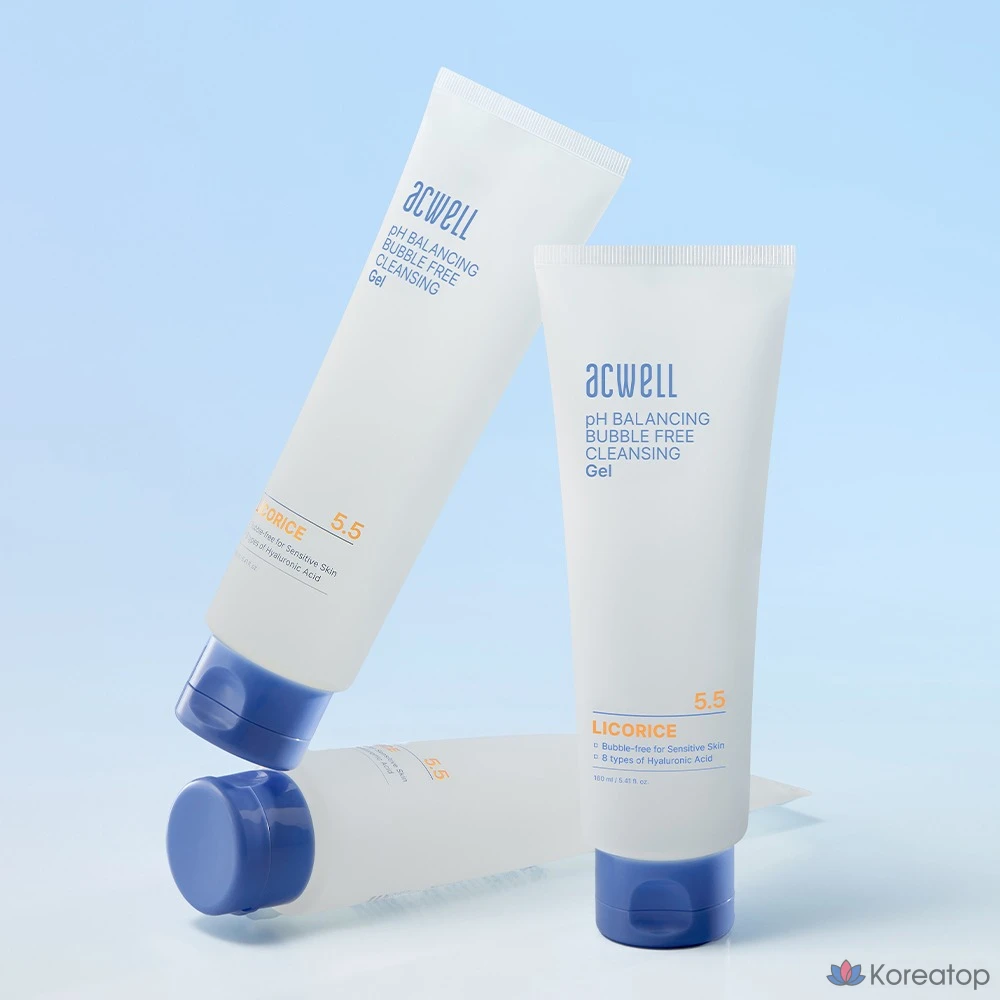 Гидрофильное масло Acwell pH Balancing Bubble Free Cleansing Gel, 160 мл, 1 шт.