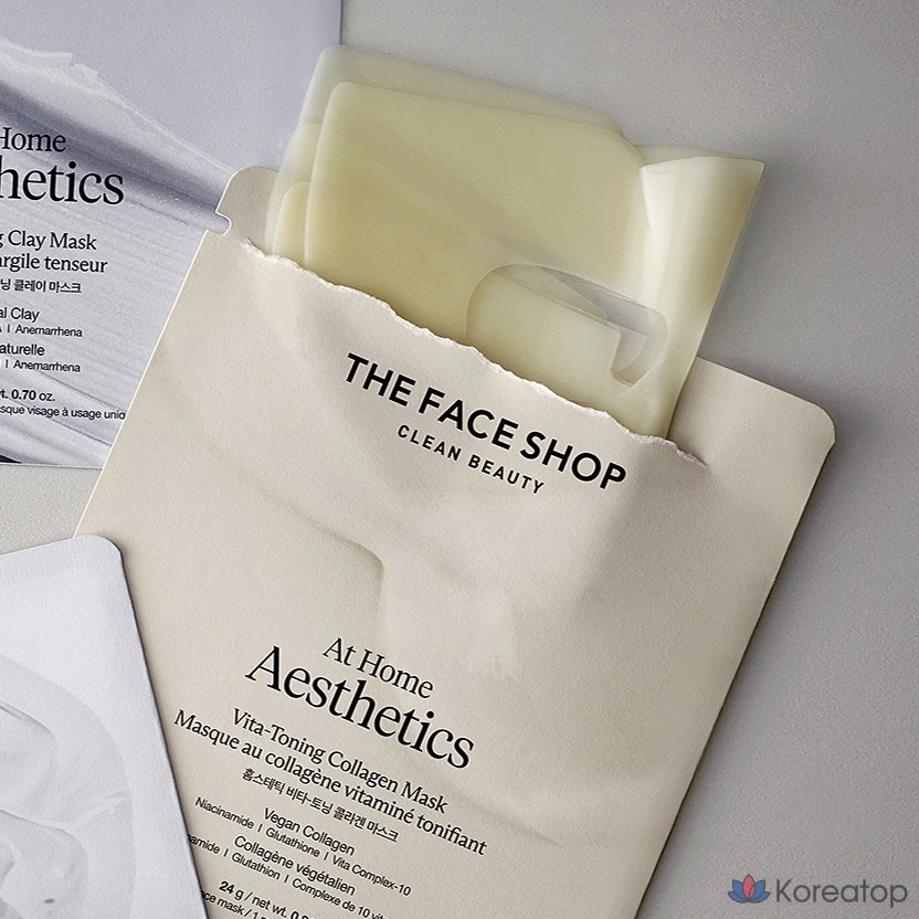 Тканевая маска для лица The Face Shop Homme Sthetic Vita Toning Collagen Mask, 24 г, 1 шт.