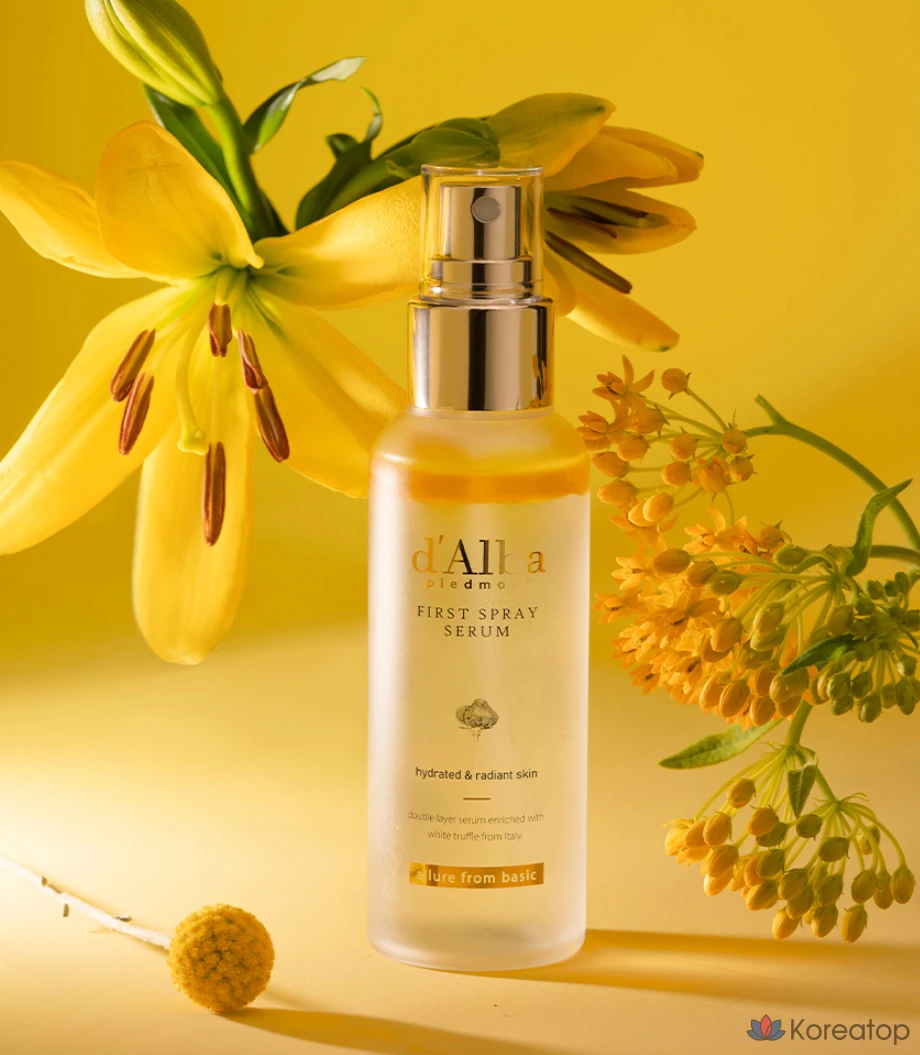 Сыворотка-спрей d'Alba White Truffle First Spray Serum, 100 мл, 2 шт. + Гель-пенка для умывания, 3 мл, 5 шт.